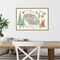 Merry and Bright Christmas Tree by Janelle PennerCanvas Wall Art Print Framed